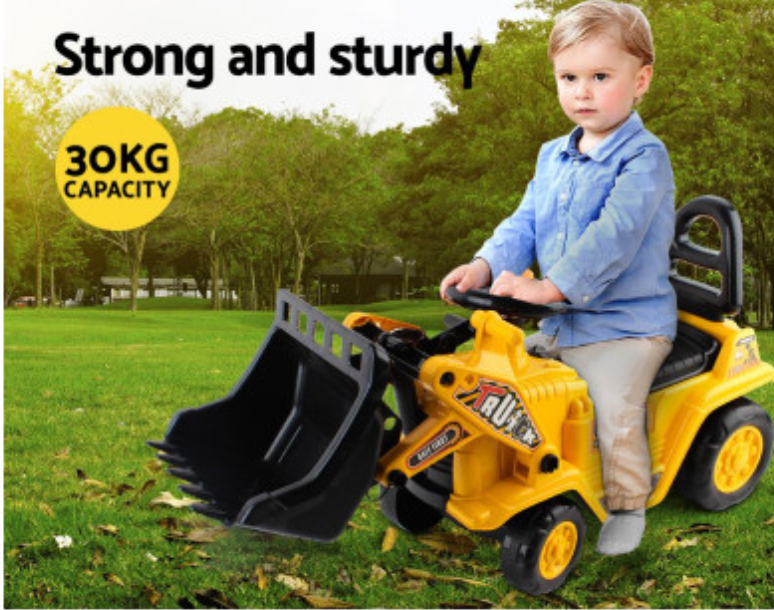 Keezi Ride On Car Toys Kids Excavator Bulldozer Sandpit Digger Car Pretend Play