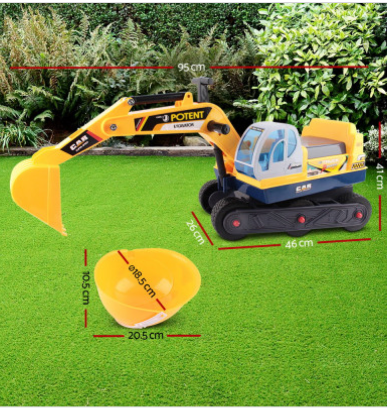 Keezi Ride On Car Toys Kids Excavator Digger Sandpit Bulldozer Car Pretend Play