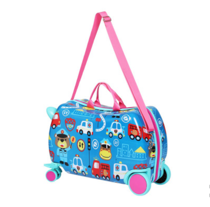 Wanderlite 17" Kids Ride On Luggage Children Suitcase Trolley Travel Car