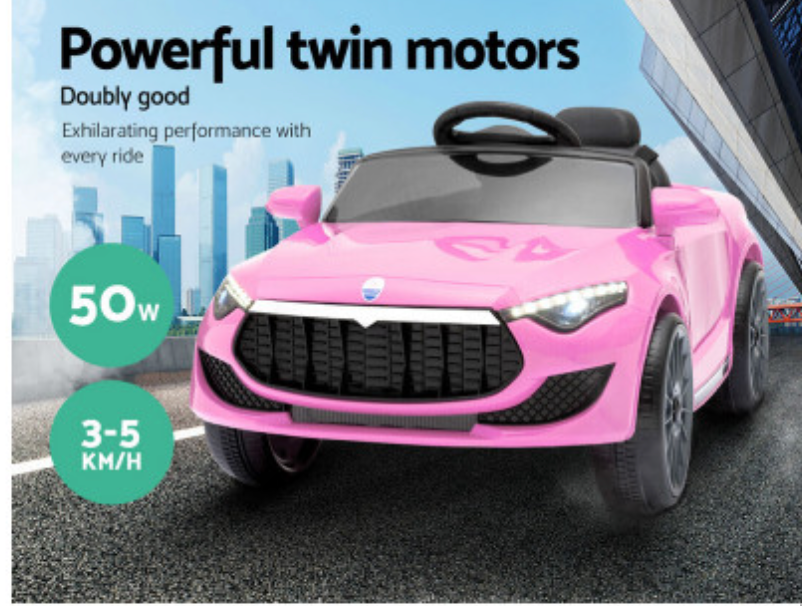 Rigo Kids Electric Ride On Car Maserati-inspried Toy Cars Remote 12V Pink,Wight,Black