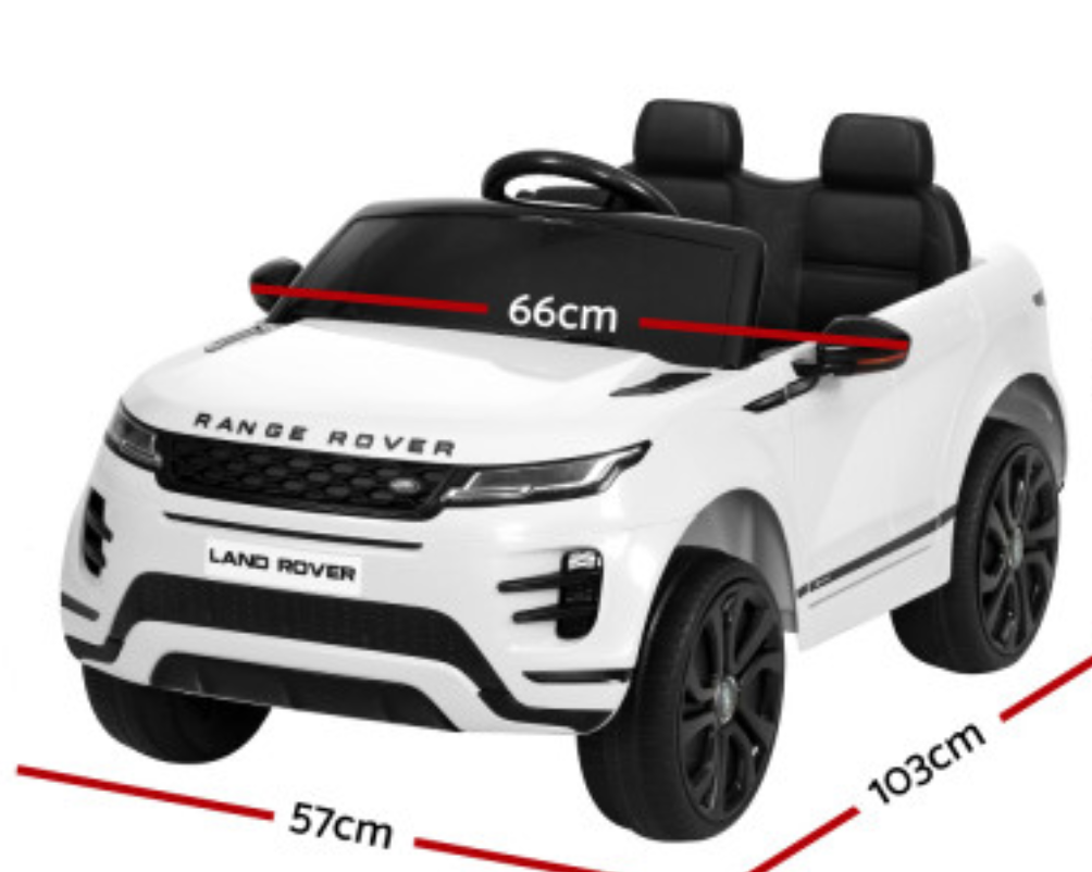 Kids Electric Ride On Car Land Rover Licensed Toy Cars Remote 12V Battery White,black