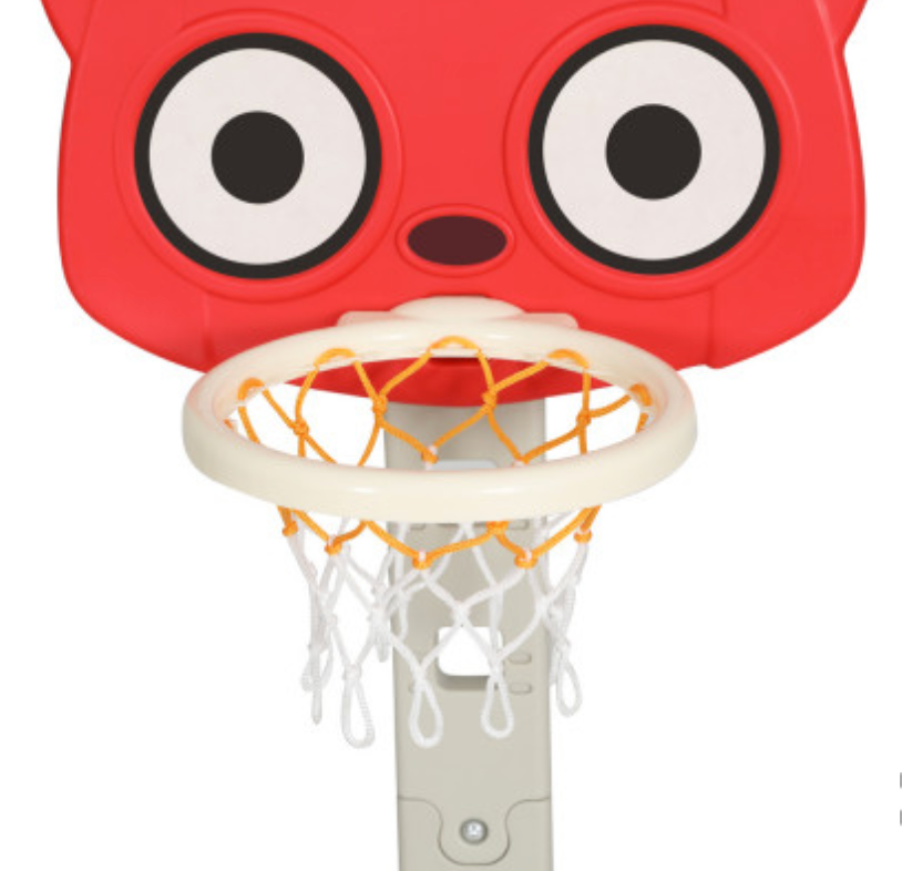 Keezi Kids Basketball Hoop Stand Adjustable 5-in-1 Sports Center Toys Set Red,blue and yellow