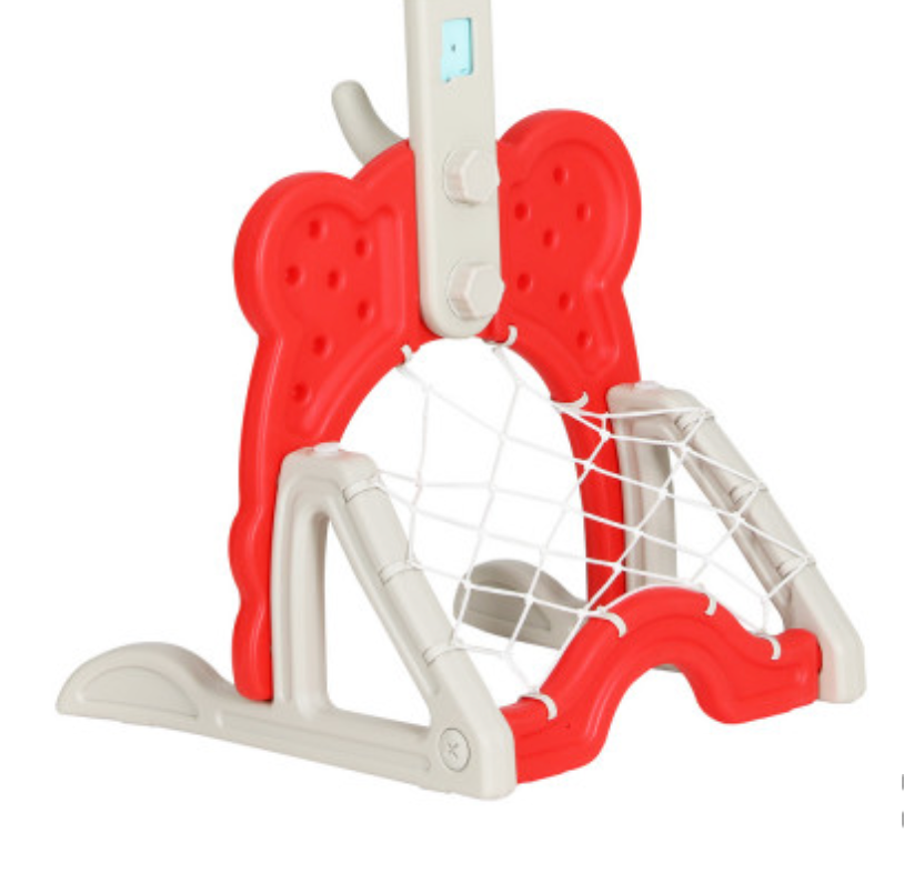 Keezi Kids Basketball Hoop Stand Adjustable 5-in-1 Sports Center Toys Set Red,blue and yellow