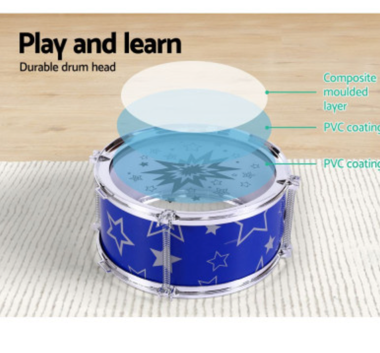 Keezi 11 Piece Kids Drum Set