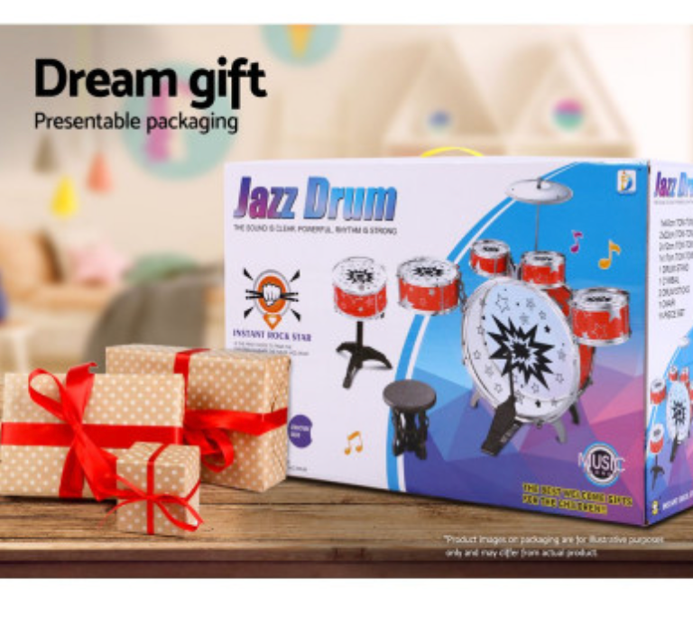 Keezi 11 Piece Kids Drum Set