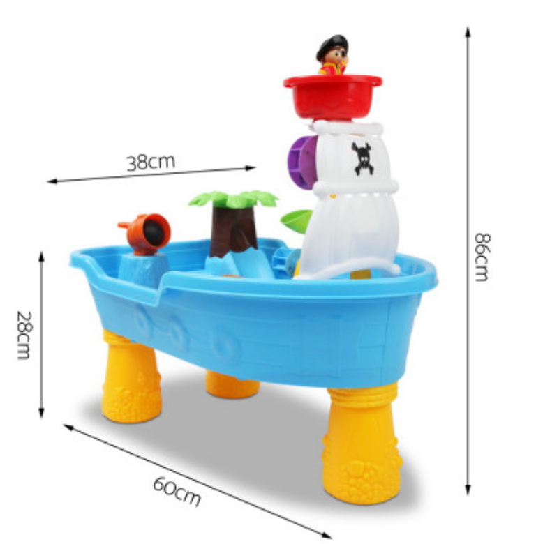 Keezi Kids Sandpit Pretend Play Set Sand Water Table Outdoor Beach Toy Children