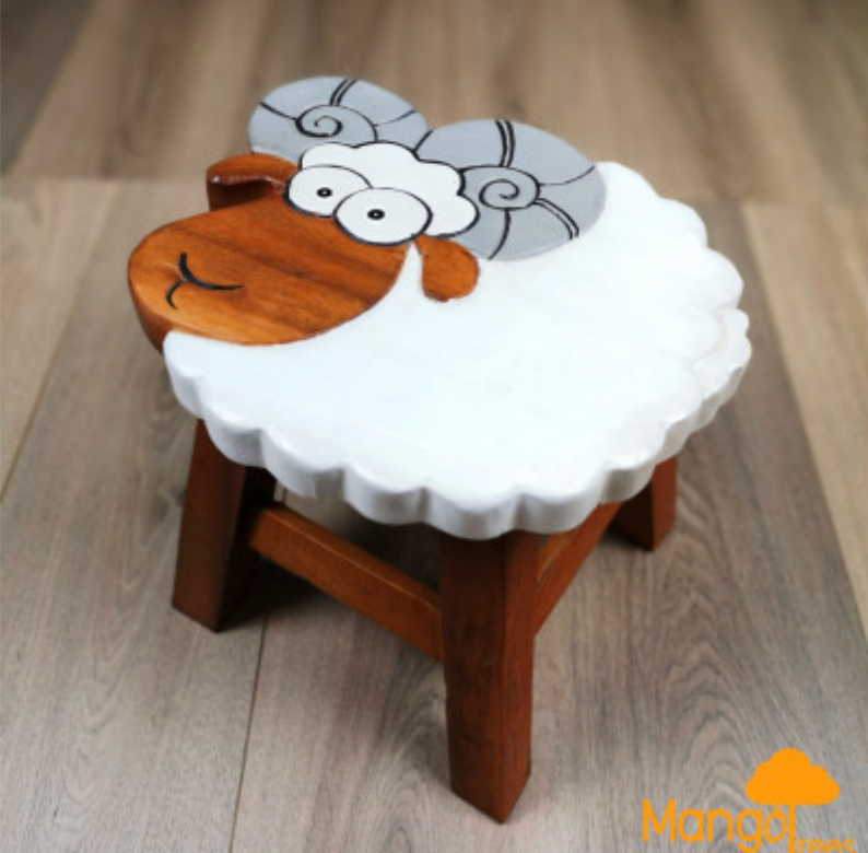 Kids Wooden Stool Ram