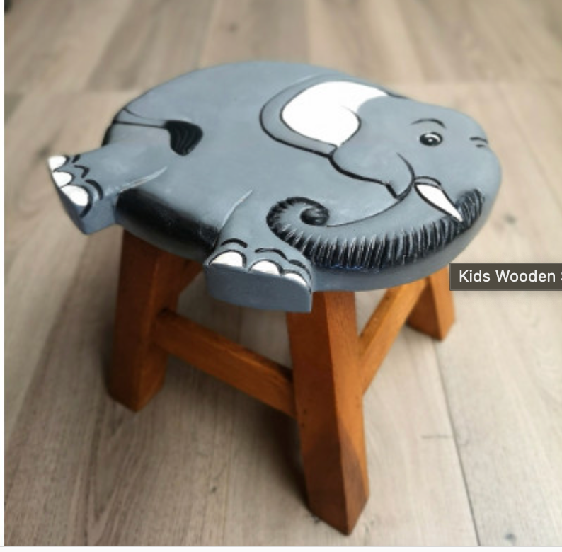 Kids Wooden Stool Ram