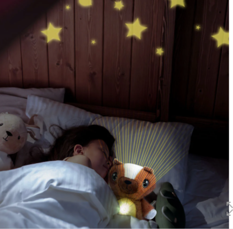Brown Plush Toy Stuffed Animal Night Projector Kids Night Light