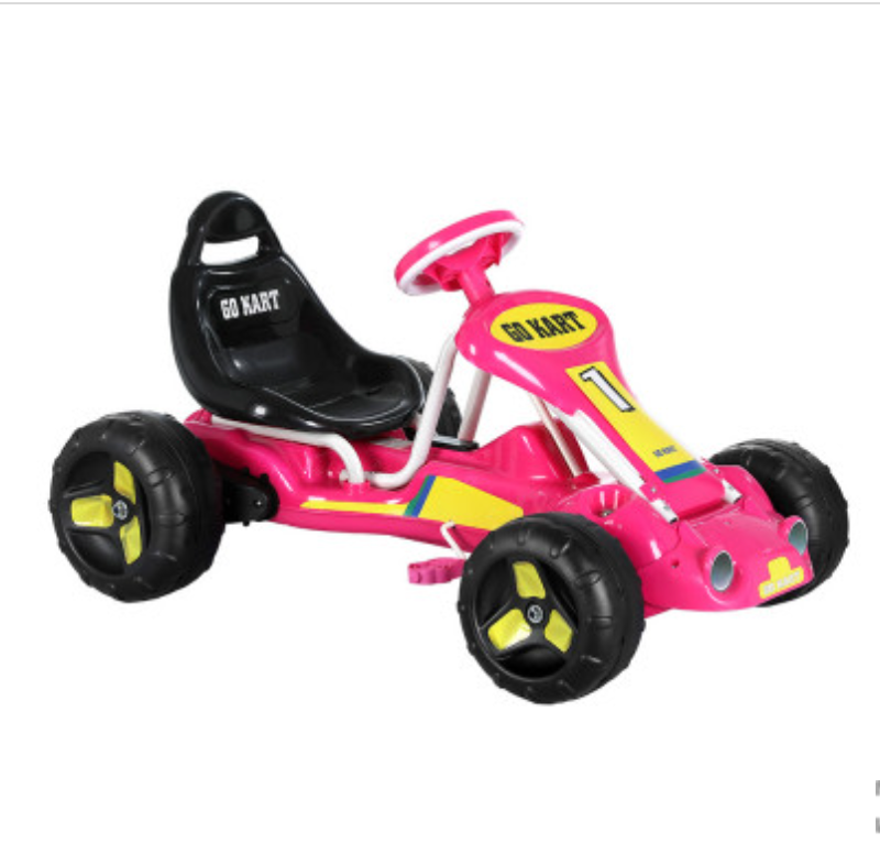 Rigo Kids Pedal Go Kart Ride On Toys Racing Car Plastic Tyre Pink