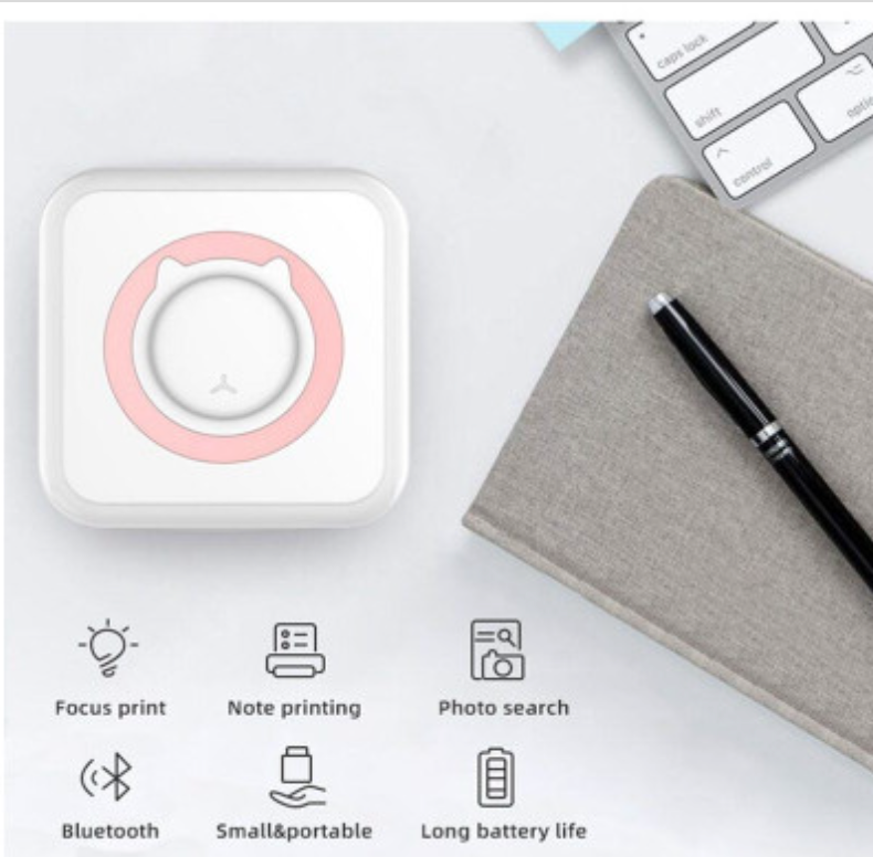 Mini Printer Thermal Photo Portable Wireless Pocket