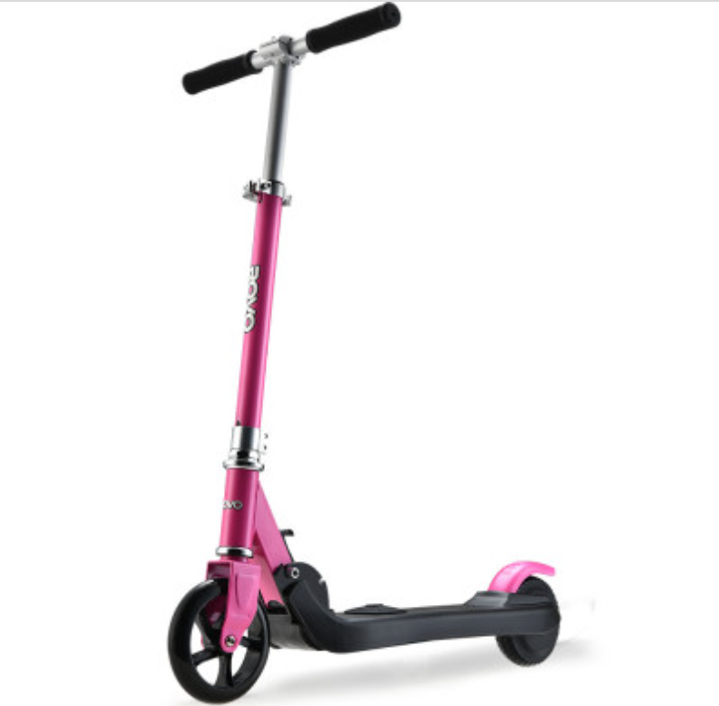 ROVO KIDS Electric Scooter Lithium Ride-On Foldable E-Scooter 125W Rechargeable, Pink