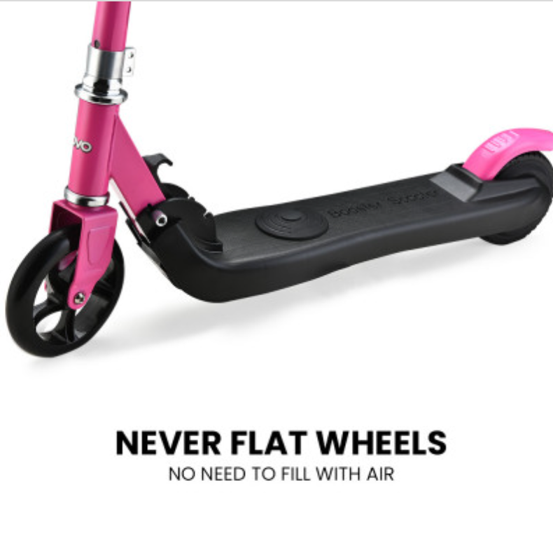 ROVO KIDS Electric Scooter Lithium Ride-On Foldable E-Scooter 125W Rechargeable, Pink