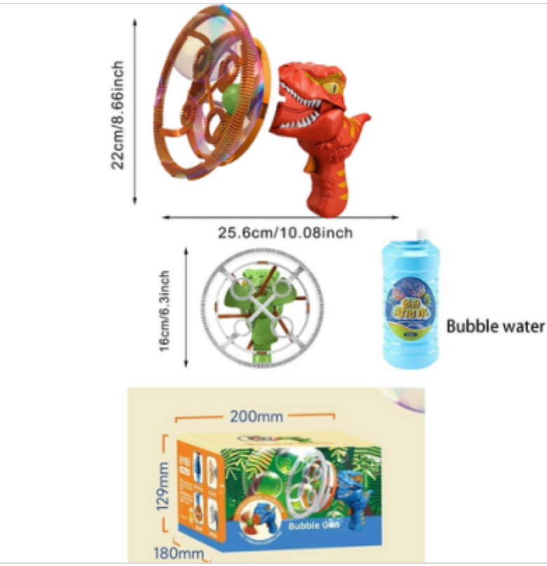 Red gift Bubble Gun Automatic Bazooka Soap Water Bubble Machine Toy Electric Fan kid