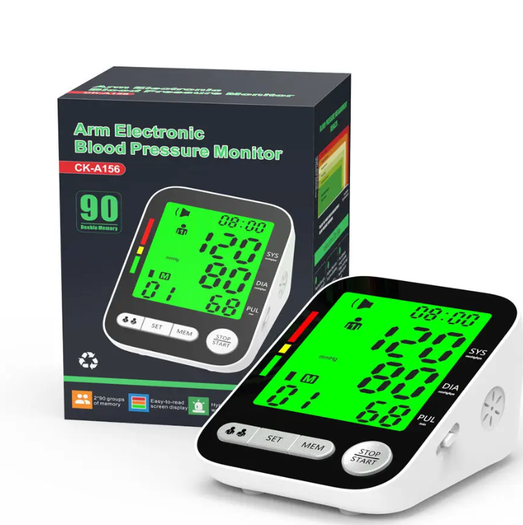 High Accurate Rechargeable Digital Sphygmomanometer Bp Monitors Electronic Tonometer Arm Cuff Blood Pressure Monitor Talking BPM