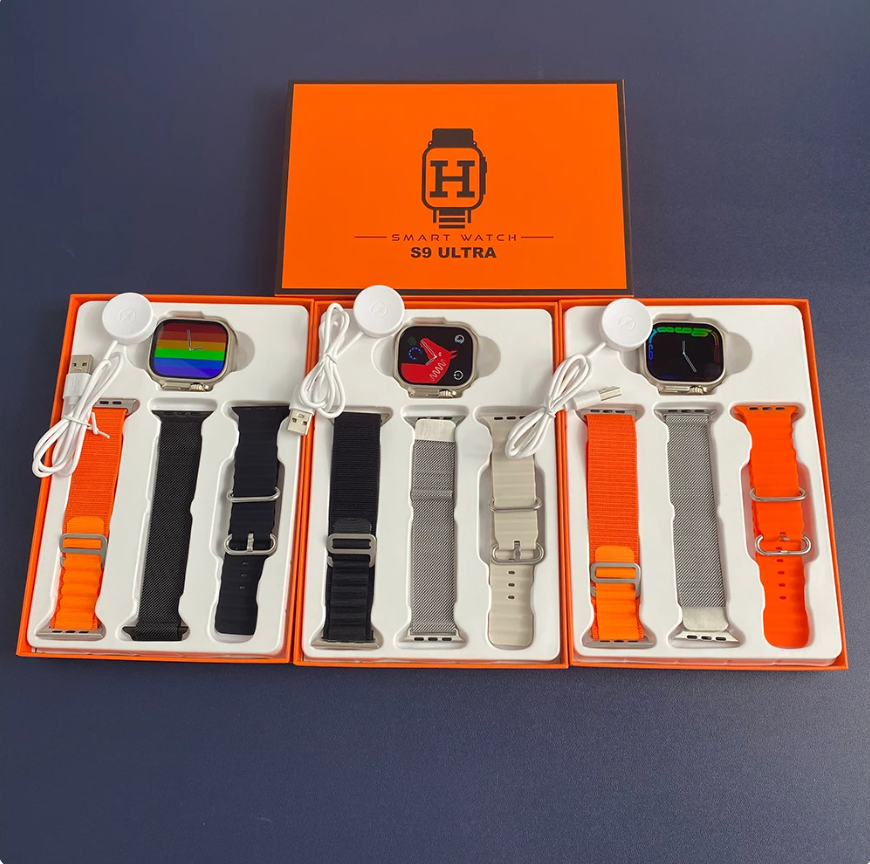 S9 Three Straps Smart Watch 2.02" Large Screen Bluetooth Call Health Monitoring Multi-sport Mode Waterproof Smart Watch