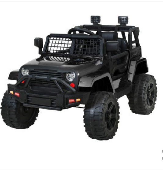 Rigo Kids Electric Ride On Car Jeep Toy Cars Remote 12V Black ,white