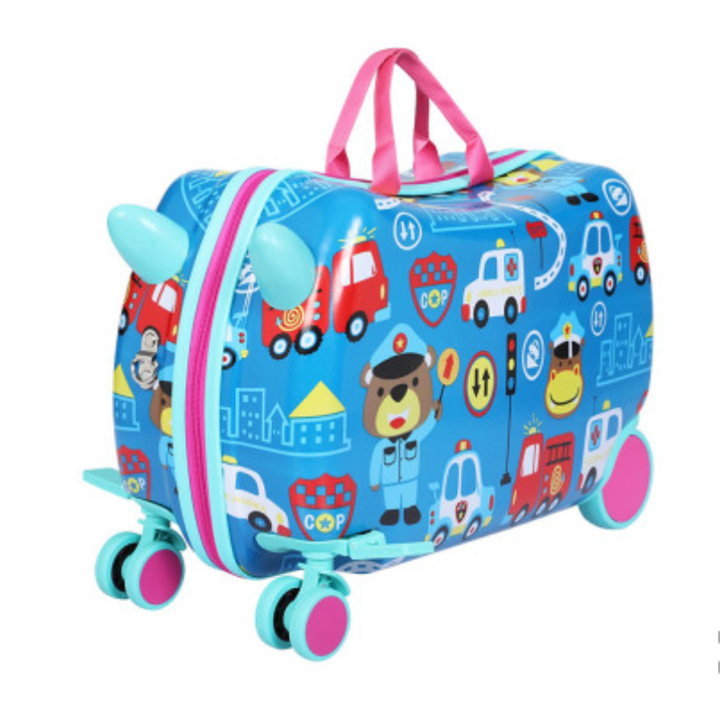 Wanderlite 17" Kids Ride On Luggage Children Suitcase Trolley Travel Car