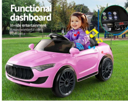 Rigo Kids Electric Ride On Car Maserati-inspried Toy Cars Remote 12V Pink,Wight,Black