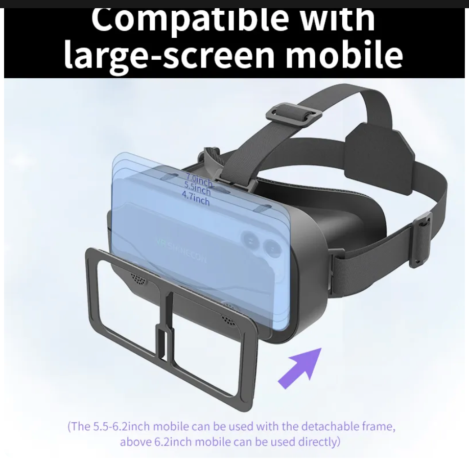 VR Glasses Virtual Reality Headset Viar Devices Helmet 3D Lenses Smart Goggles For Smartphones Phone Mobile Gogle Game Accessory