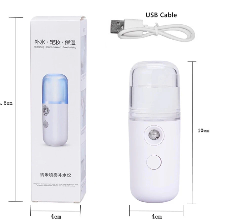USB Mist Facial Sprayer Humidifier Rechargeable Nebulizer Face Steamer Moisturizing Beauty Instruments Face Skin Care Tools