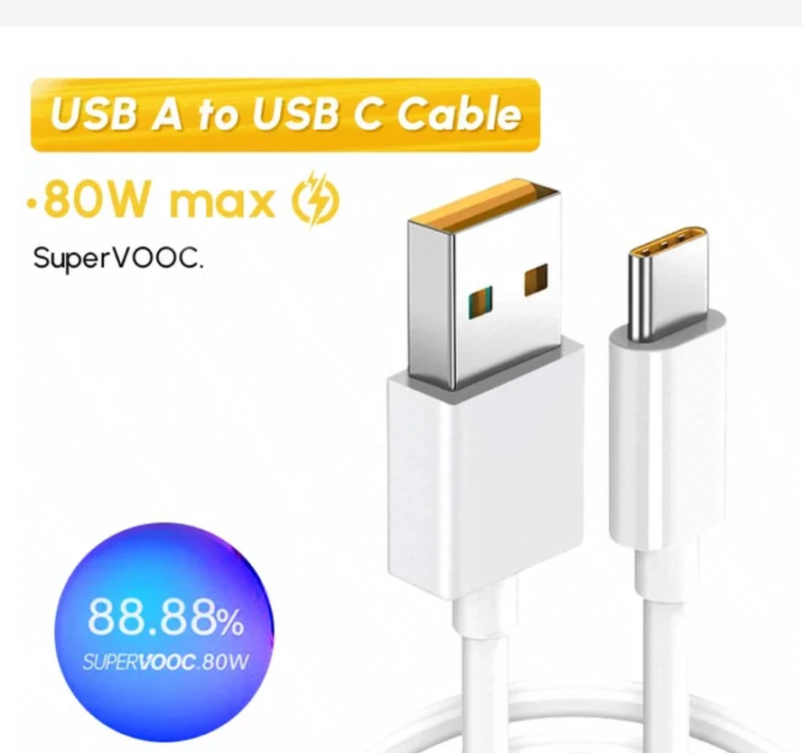 Original OPPO Fast Charging Cable Type C Supervooc 80W 65W OPPO Find X5 X6 X3 Pro Neo N2 Reno 10 6 8 7 Pro A77 A78 A38 Usbc Vooc