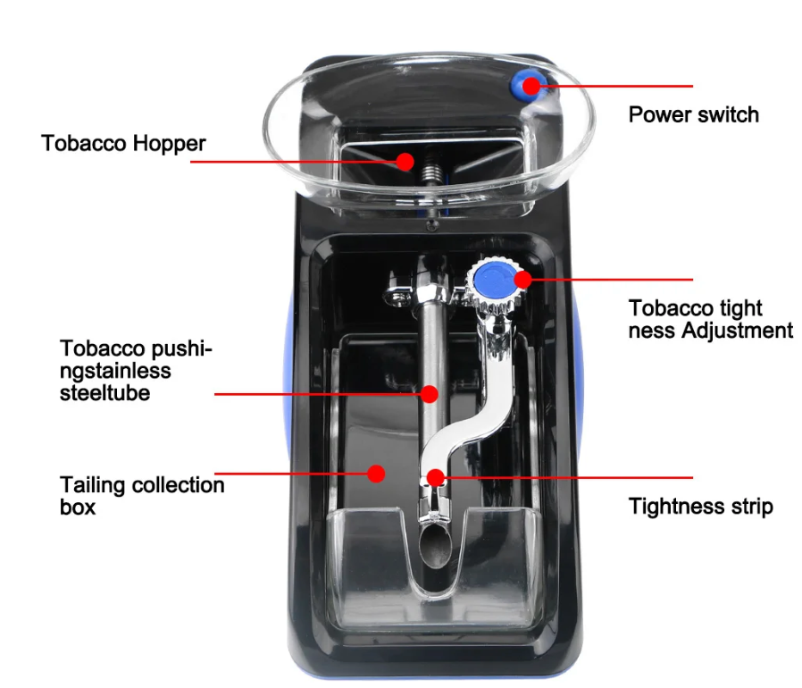 110V/230V Electric Automatic Cigarette Rolling Machine Cigar Roller Smoking Tool EU US Plug Injector Maker DIY Accessories