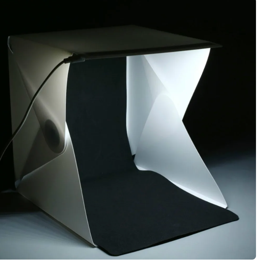 Portable Folding 23cm/9" Lightbox Photography LED Light Room Photo Studio Light Tent Soft Box Backdrops for Digital DSLR Camera
