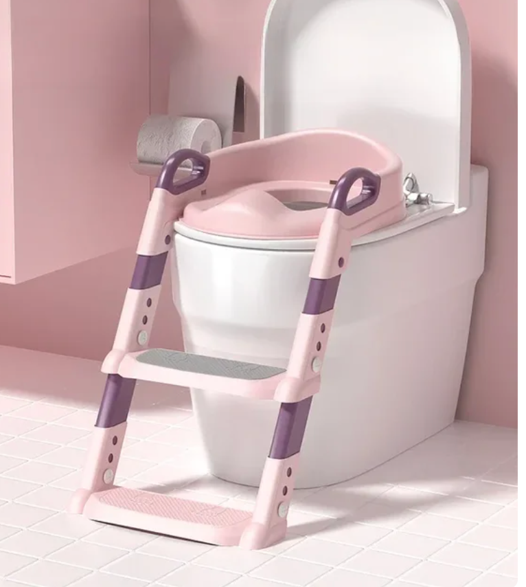 Children's Toilet Seat Stairway Baby Boys and Girls Toilet Folding Stand Step Stool Children's Step Toilet Seat Ring