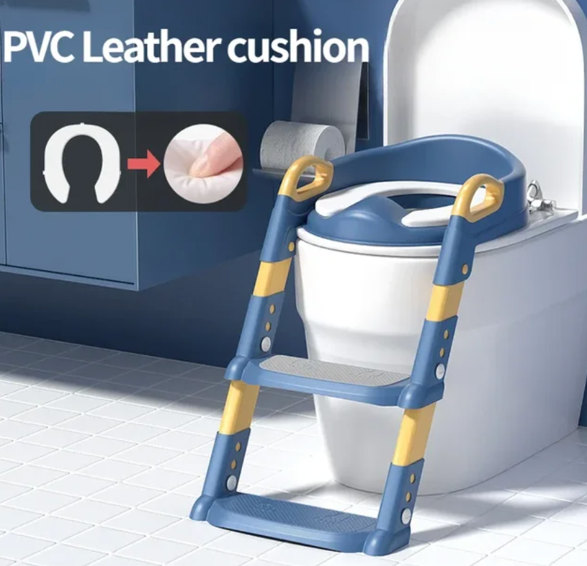 Children's Toilet Seat Stairway Baby Boys and Girls Toilet Folding Stand Step Stool Children's Step Toilet Seat Ring