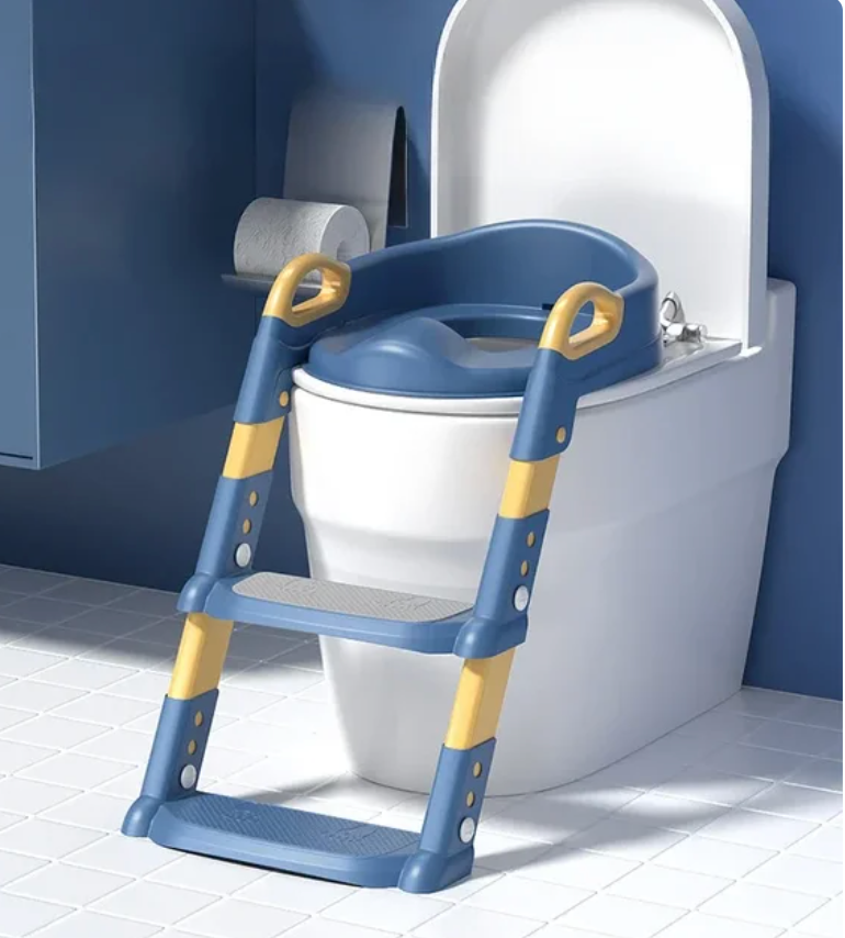 Children's Toilet Seat Stairway Baby Boys and Girls Toilet Folding Stand Step Stool Children's Step Toilet Seat Ring