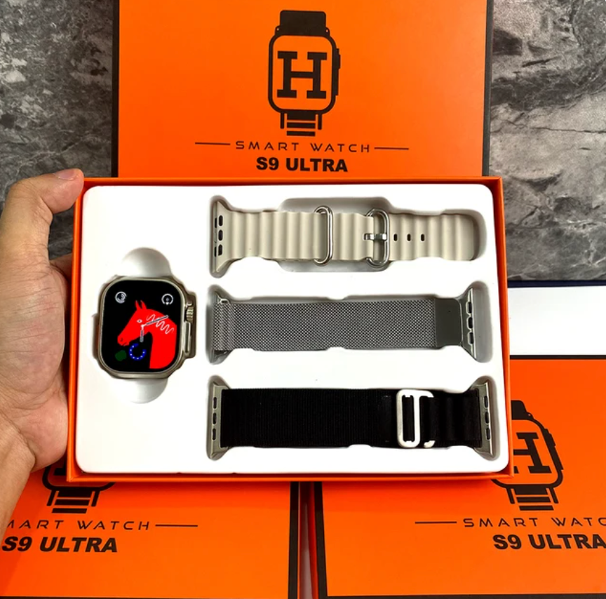 S9 Three Straps Smart Watch 2.02" Large Screen Bluetooth Call Health Monitoring Multi-sport Mode Waterproof Smart Watch