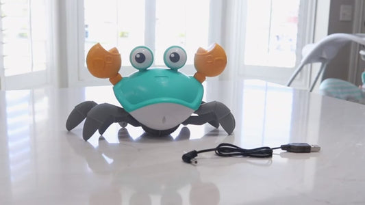 Dancing Crab Run Away Toy for Babies Crawling Interactive Escape Crabs Fujão Toys Baby Birthday Gift VIP Dropshipping with Box